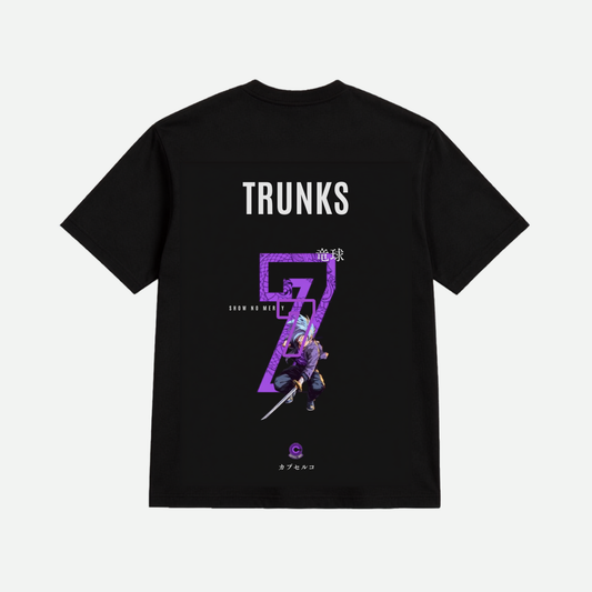 Dragon Ball Trunks Anime Graphic Oversized T-Shirt | Future Trunks Sword Print | Unisex Cotton Tee