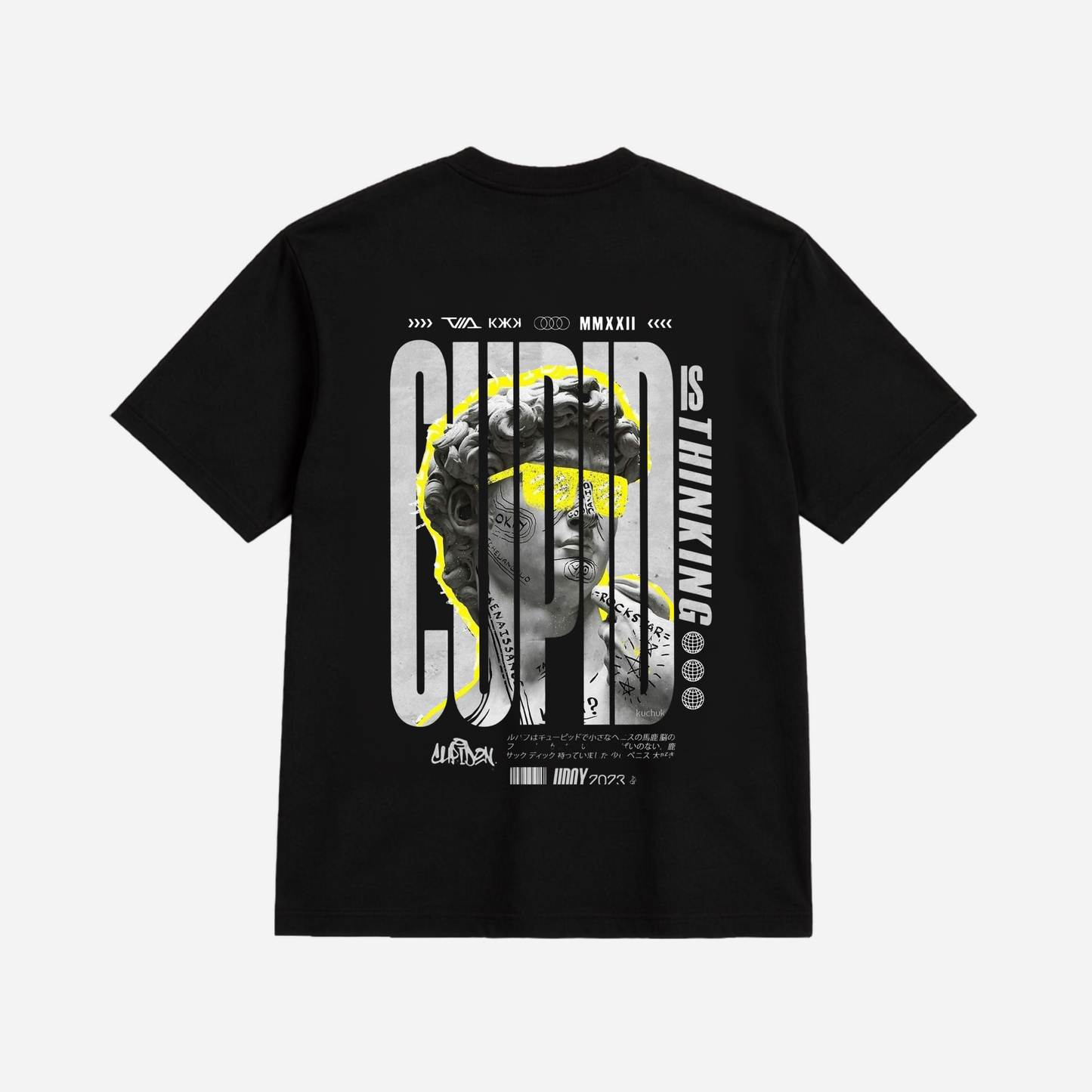 Cupid Is Thinking Oversized Graphic T-Shirt for Men | Premium Streetwear Cotton Tee