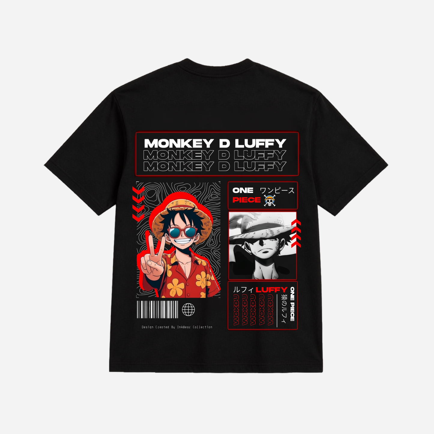 Monkey D. Luffy Oversized Graphic T-Shirt | Premium Anime Streetwear Tee