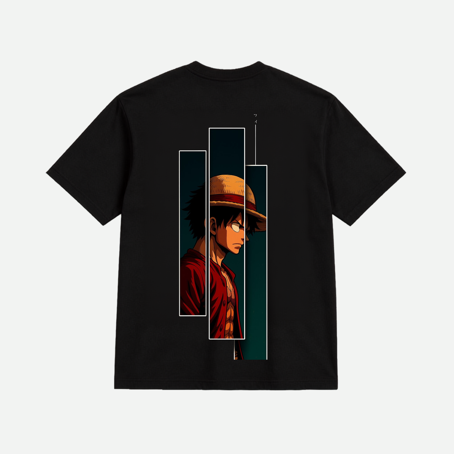 One Piece Luffy Side Profile Oversized Anime T-Shirt | Premium Cotton Unisex Graphic Tee